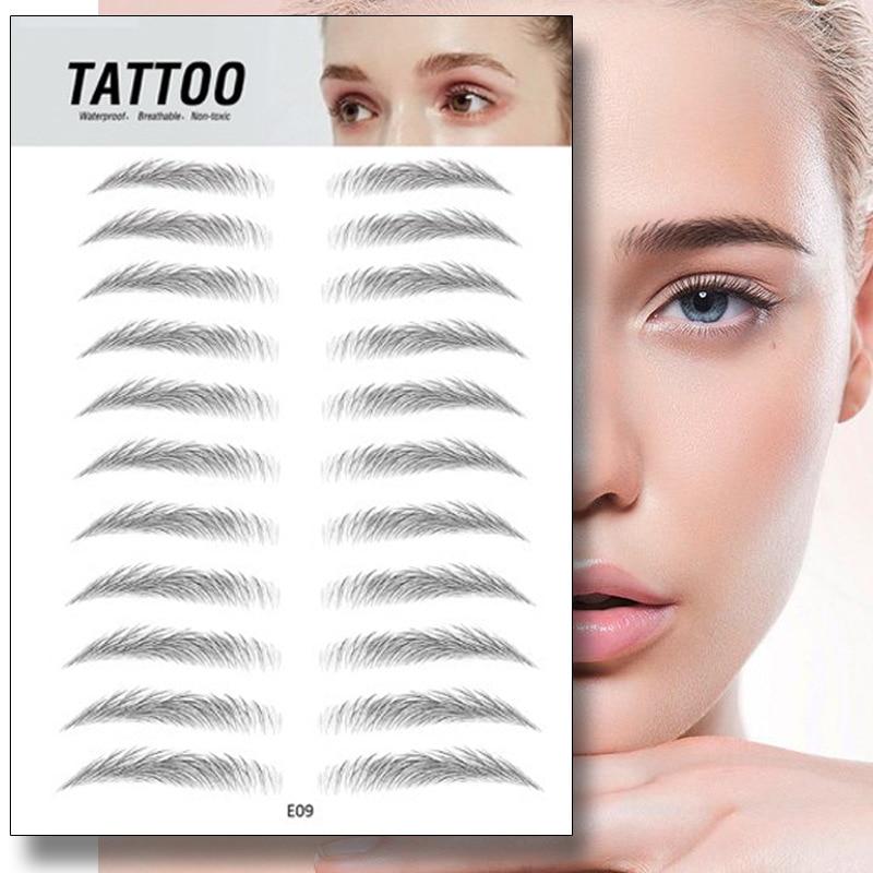 4D Waterproof Fake Eyebrow Tattoo Sticker